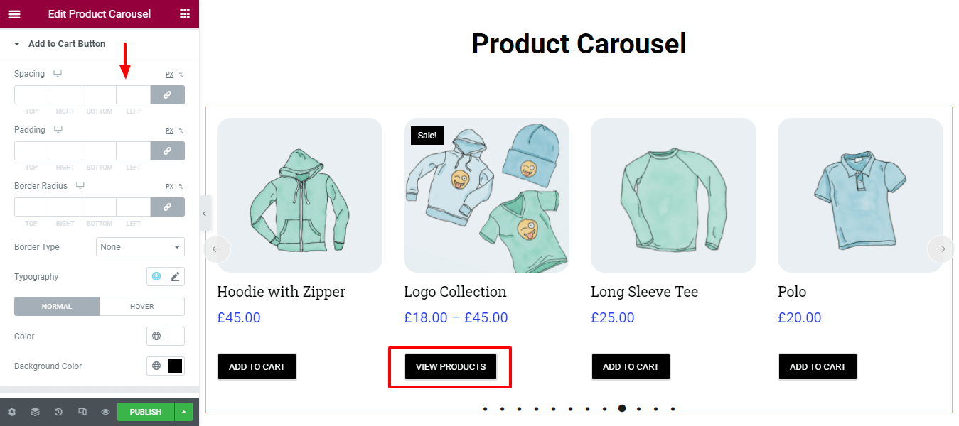 Style Add to Cart Button