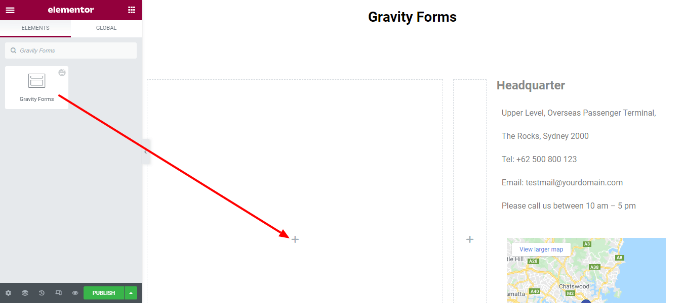 Add Happy Addons' Gravity Forms Widget
