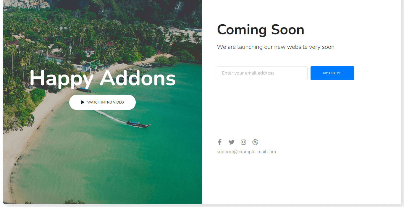 Coming Soon Landing Page Template