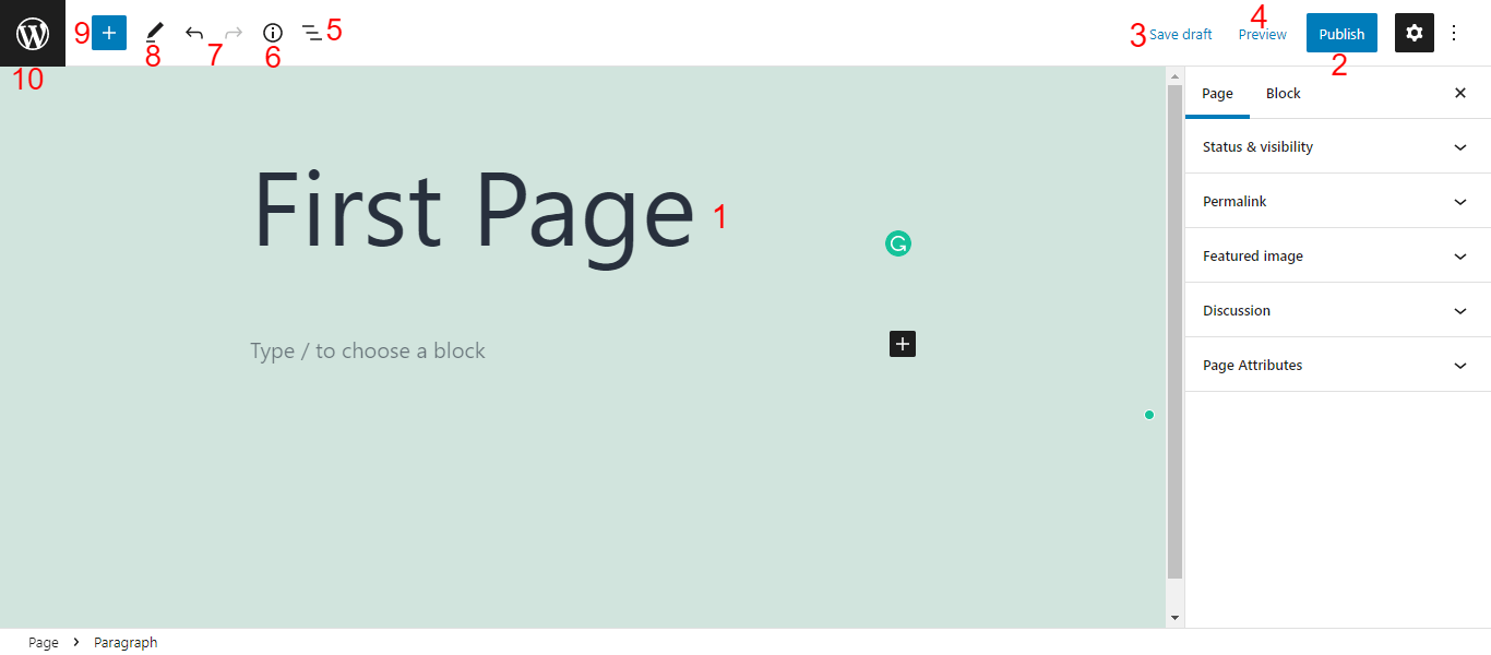 Common Page Setting