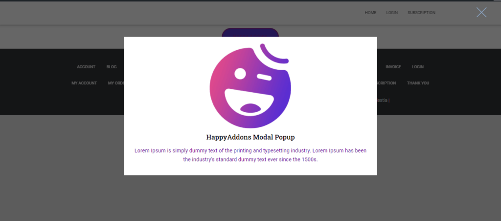 HappyAddons Modal Popup