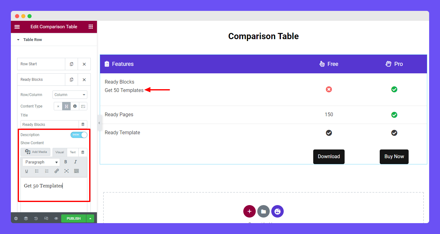 Add Description To Table Column