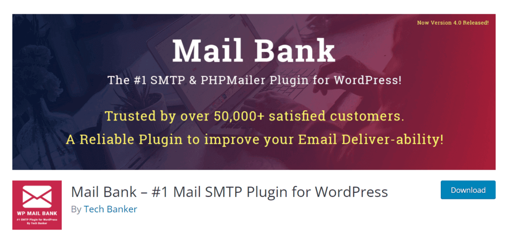 Mail Bank SMTP Plugin