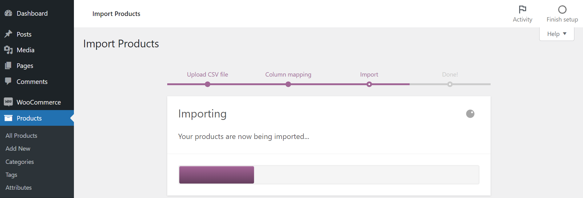 WooCommerce Product Importing