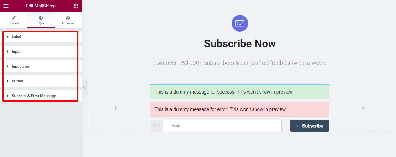 Mailchimp Embedded Form How To Embed MailChimp Form on Your Website - HappyAddons