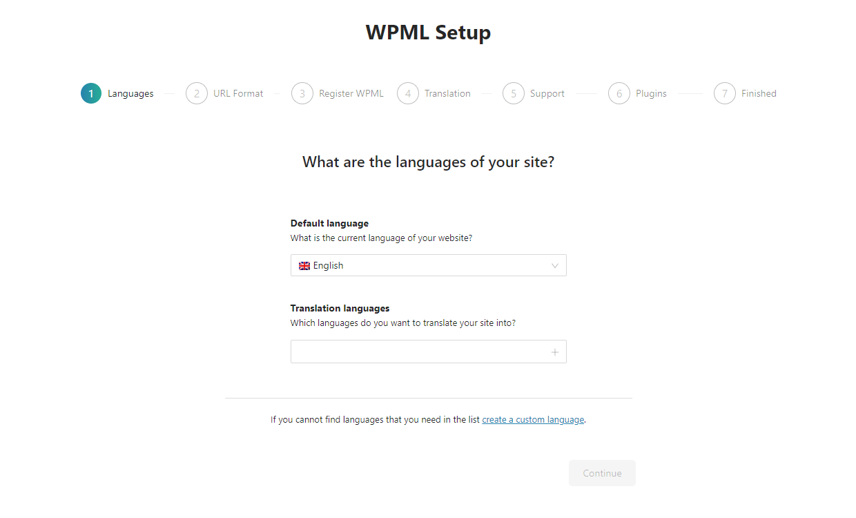 Set  Website Language 