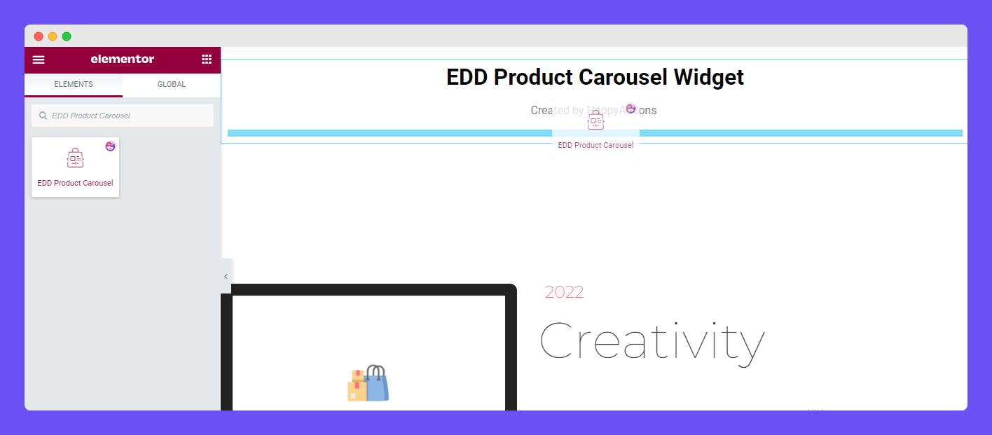 Add EDD Product Carousel Widget
