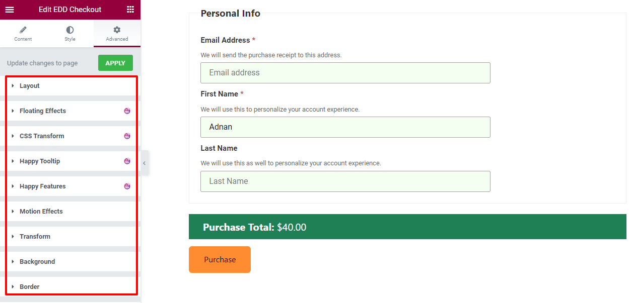 Advanced Elementor Settings