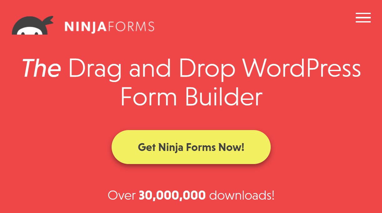 Ninja Forms landing page