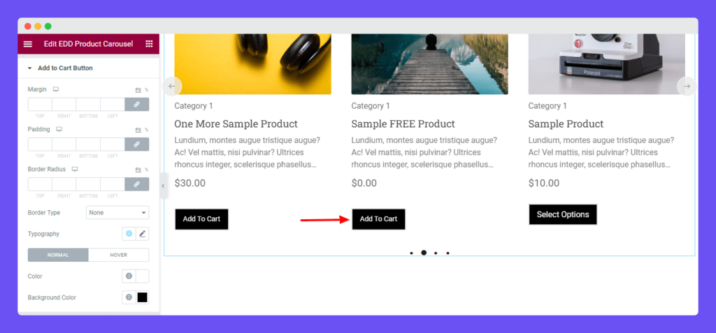 EDD Product Carousel - HappyAddons