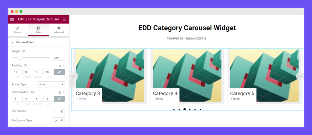 EDD Category Carousel - HappyAddons