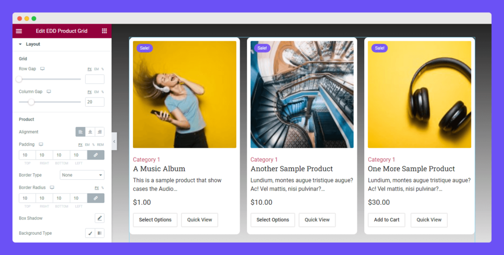 EDD Product Grid - HappyAddons