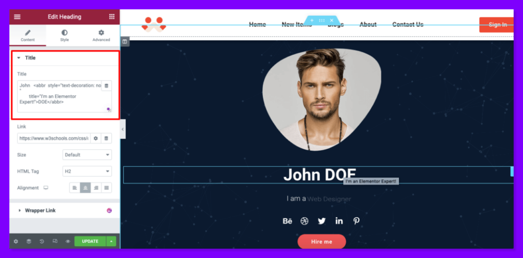 A Complete Guide On How To Add Tooltip In Elementor Website