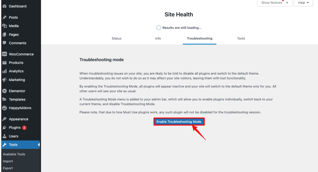 Troubleshoot the Health of Your WordPress Site