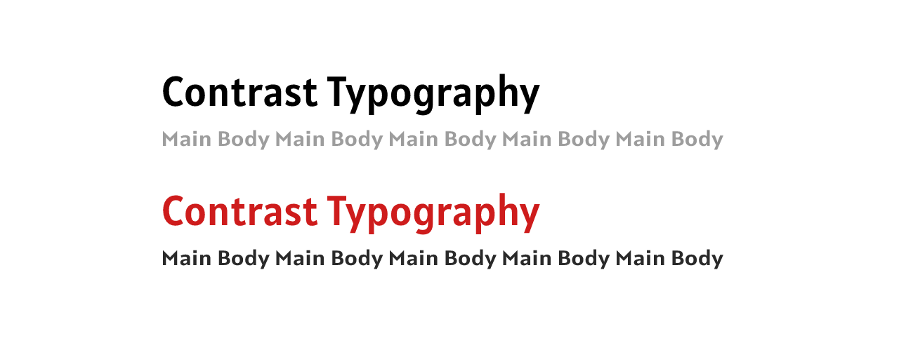 Contrast Typography in Web Design