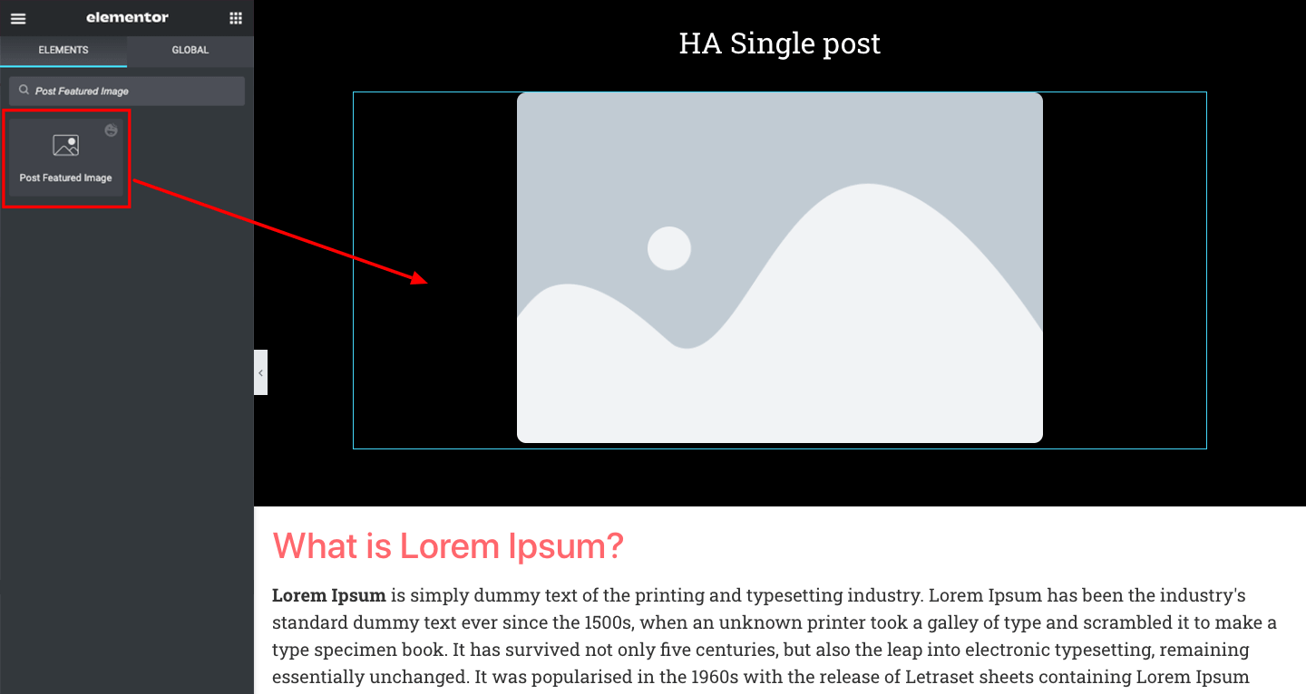 How to Add Post-Featured-Image to Elementor Website Using HappyAddons