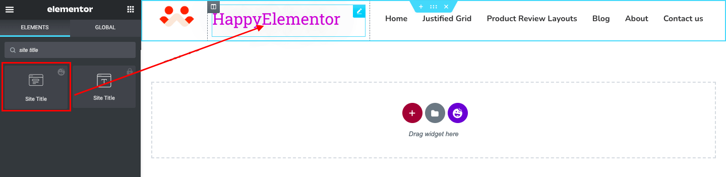 如何使用 HappyAddons 将网站标题添加到您的 Elementor 网站