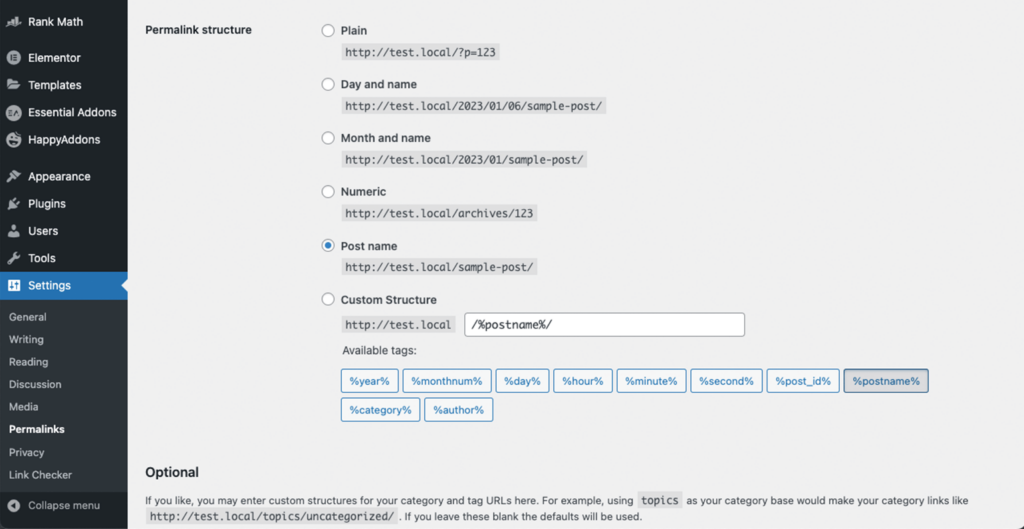 Permalink Structure Most-Useful SEO Checklist for Web Developers