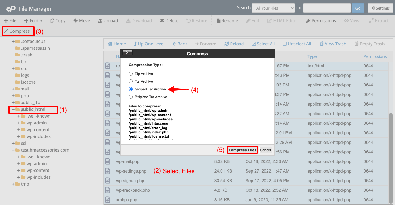 Download files from the directory of original site to clone the website on a different server