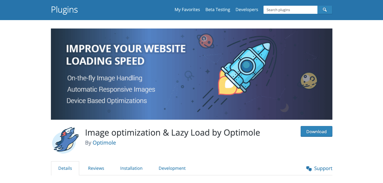 Image optimization & Lazy Load by Optimole