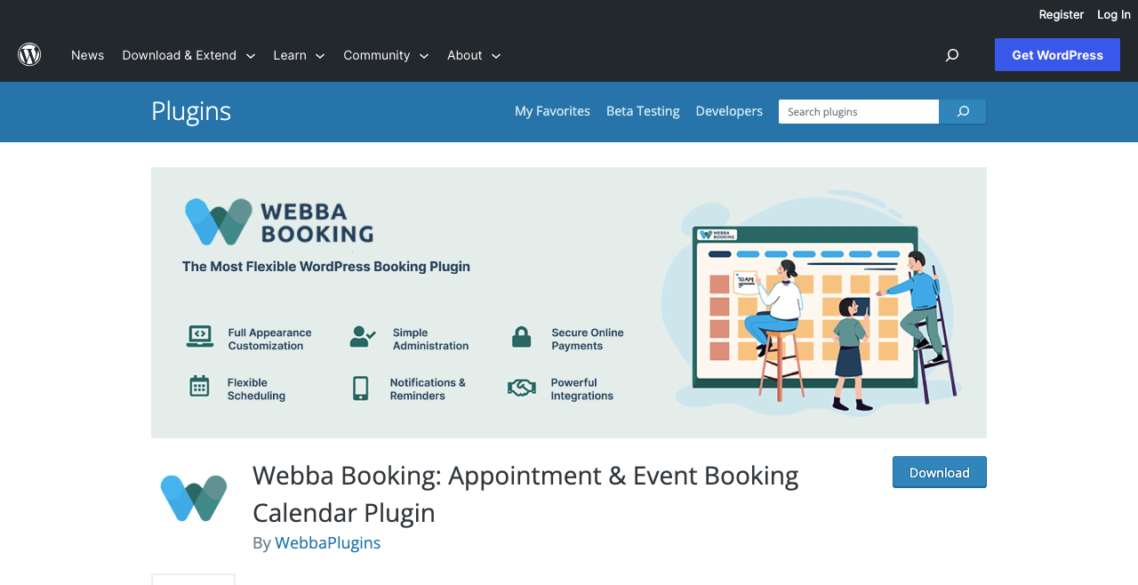 Webba Booking- Appointment & Event Booking Calendar Plugin