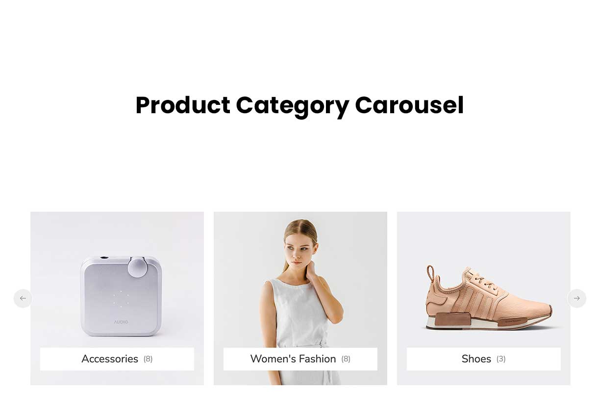 product category carousel