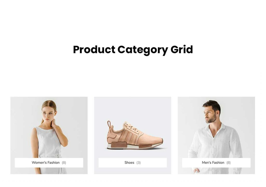 product category grid