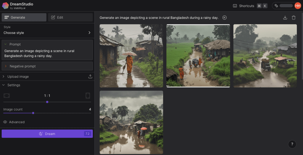 Traditional village market generated using Midjourney : r/bangladesh