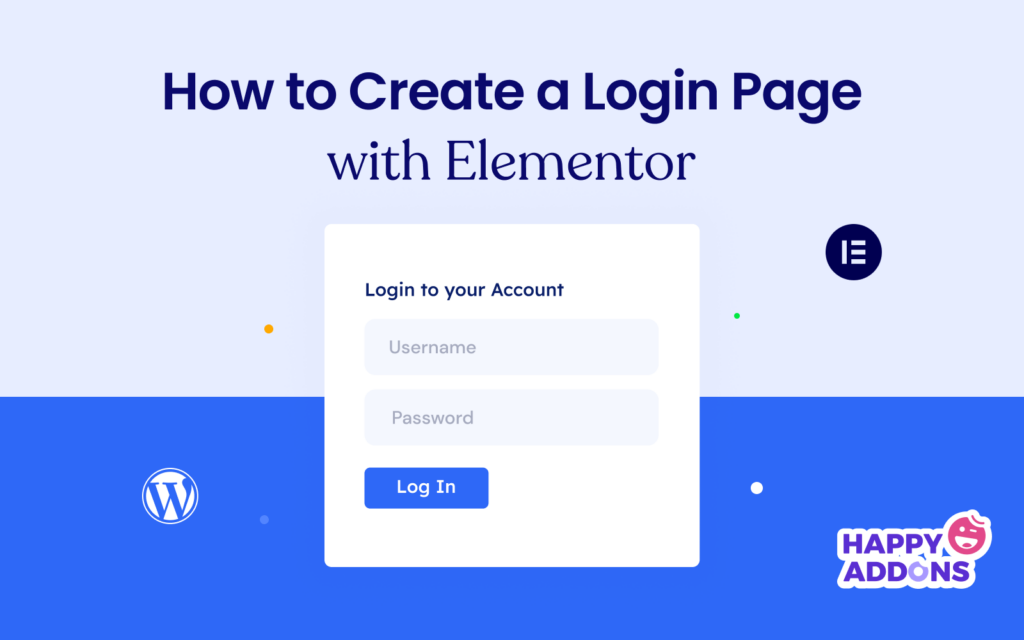 How to Create a Login Page on WordPress with Elementor