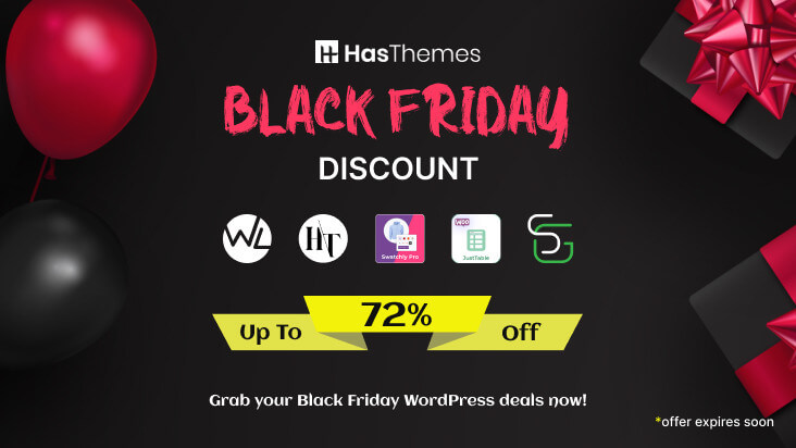 WordPress Black Friday and Cyber Moday deal for 2023 from HasThemes