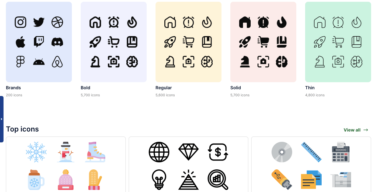 Best icon repositories for Figma and PSD files