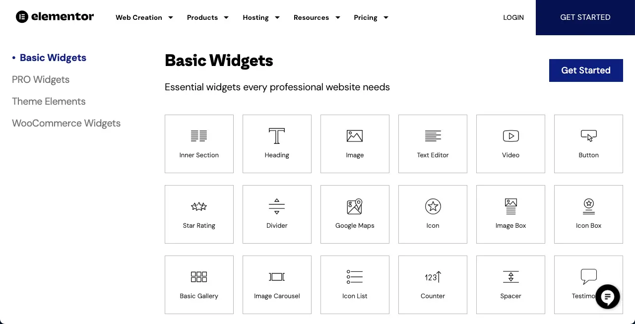 Widgets, Features, and Design Elements of Elementor