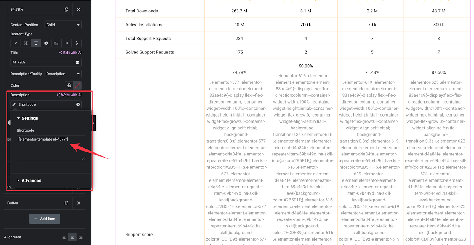 Import Elementor templates for a more sophisticated look