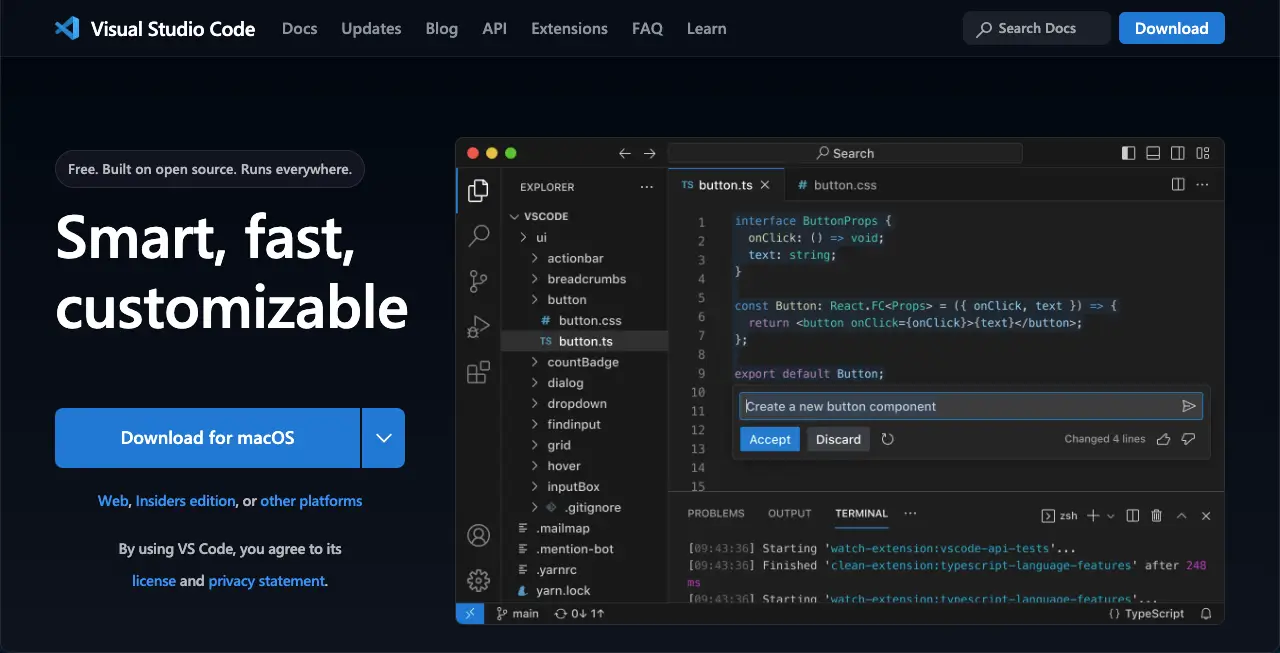 Visual Studio Code by Microsoft - Best Code Editors for Web Development