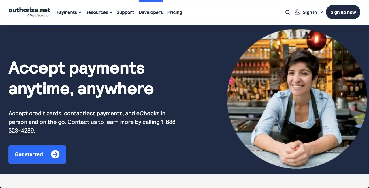 Authorize.net payment gateway