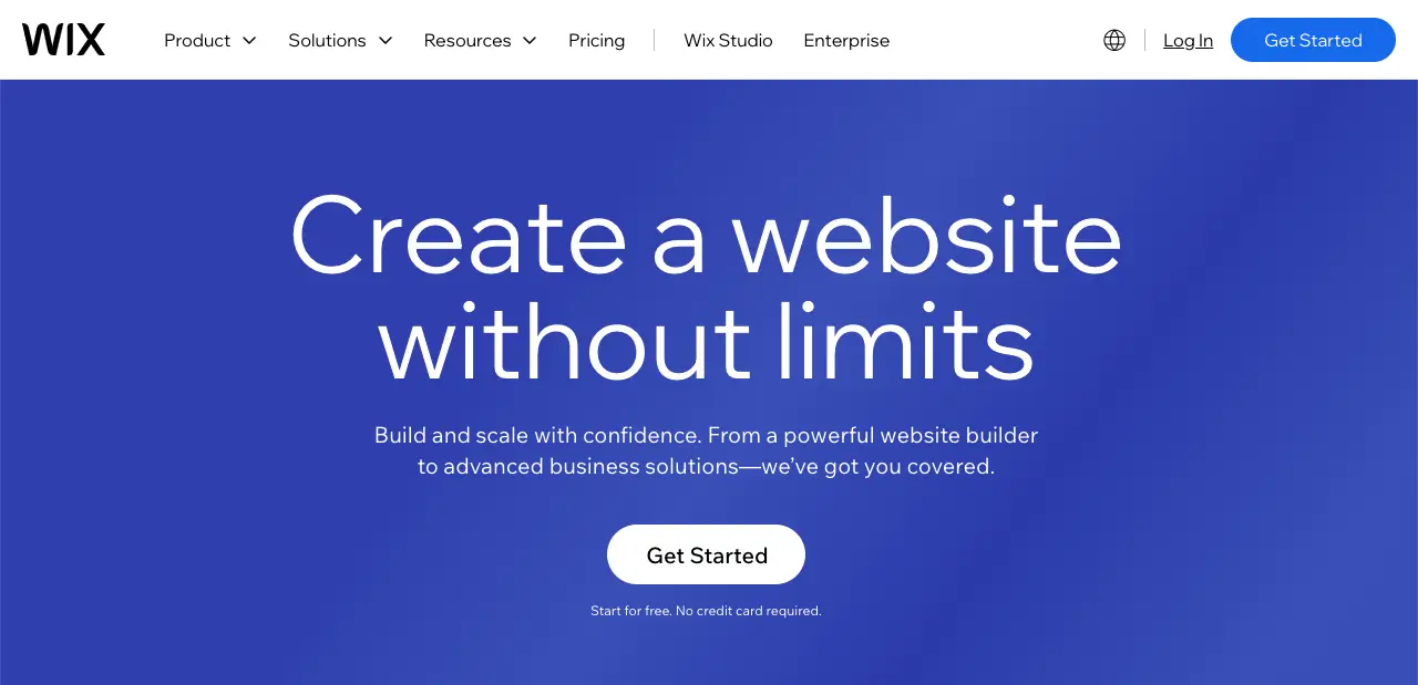 Wix AI website builder
