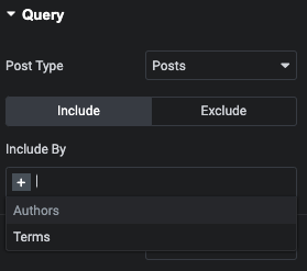 Selecting the post methods