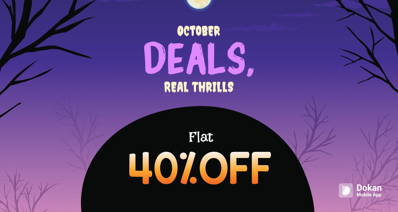Dokan Mobile App October Halloween campaign weDevs