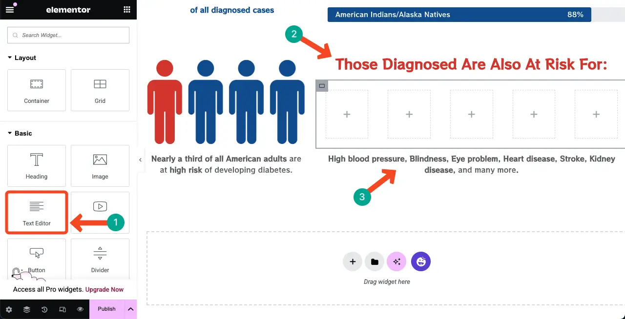 Add more information for the infographic web page