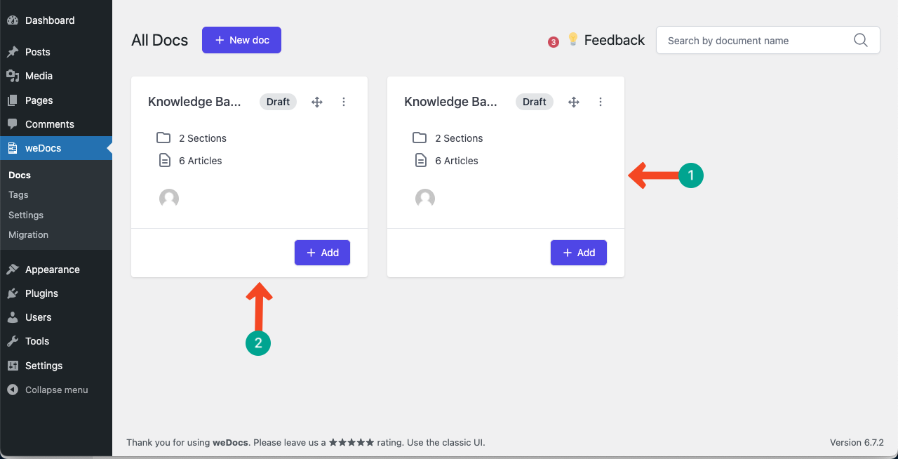 Create multiple knowledge bases