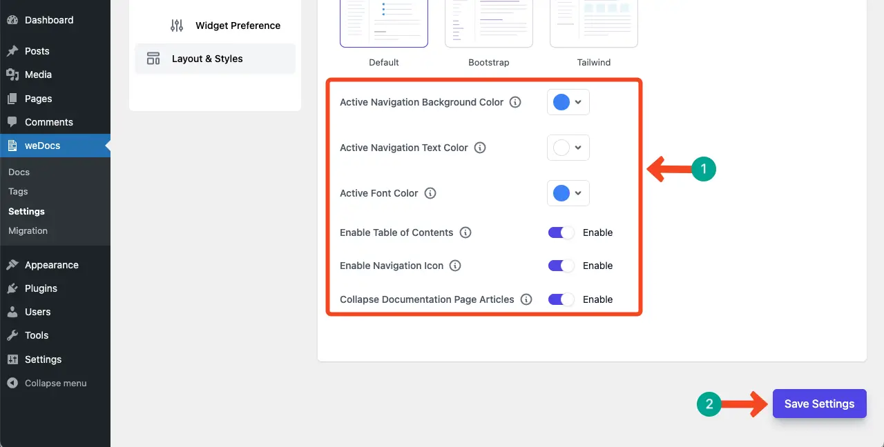 Customize the other elements of the knowledge base page