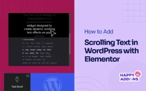 How to Add Scrolling Text in WordPress with Elementor