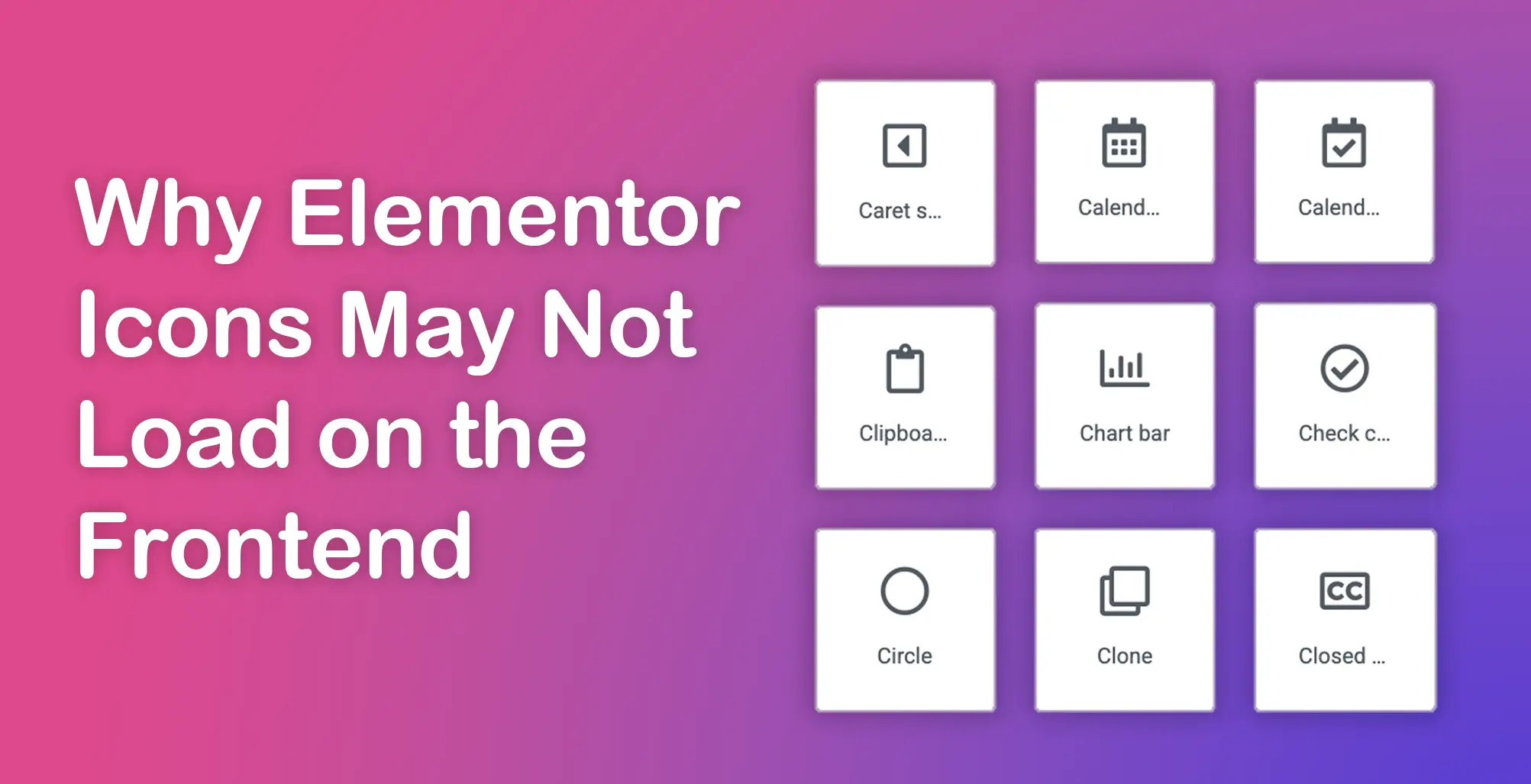 How to Fix Elementor Icon Not Loading (Proven Guide) 3 Why Elementor Icons May Not Load on the Frontend