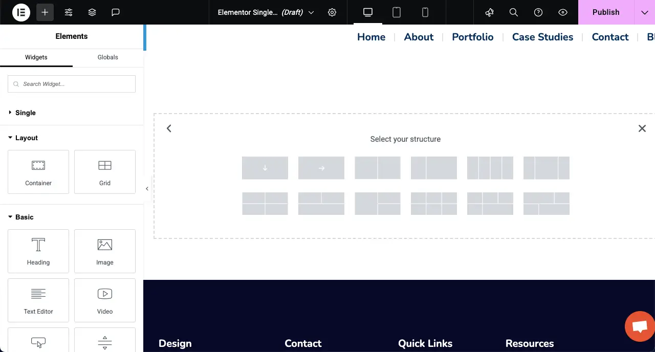 How to Create a Dynamic Web Page in WordPress with Elementor 18 Create a Column Layout for the Dynamic Page Design