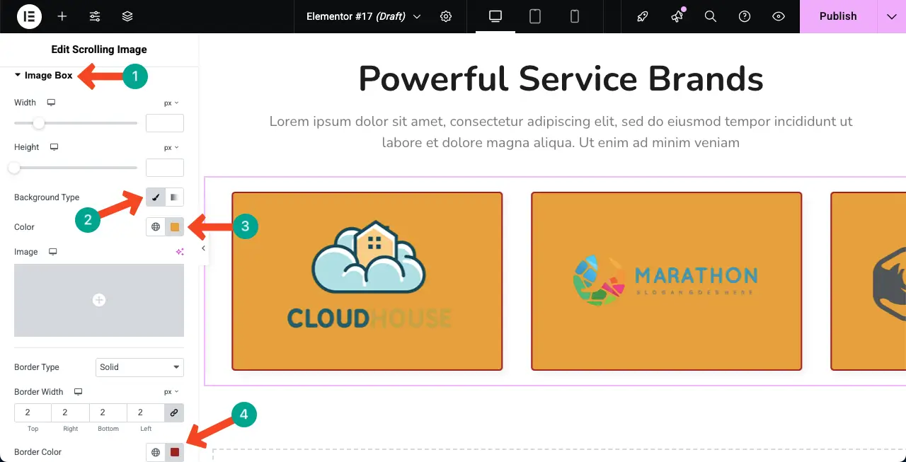 How to Create an Auto Scrolling Image Gallery in WordPress with Elementor 14 Customize the Image Box
