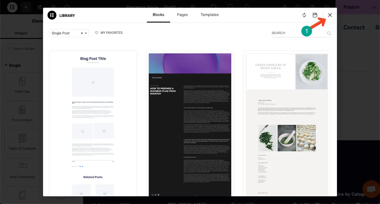 How to Create a Dynamic Web Page in WordPress with Elementor 17 The Elementor Canvas is opened