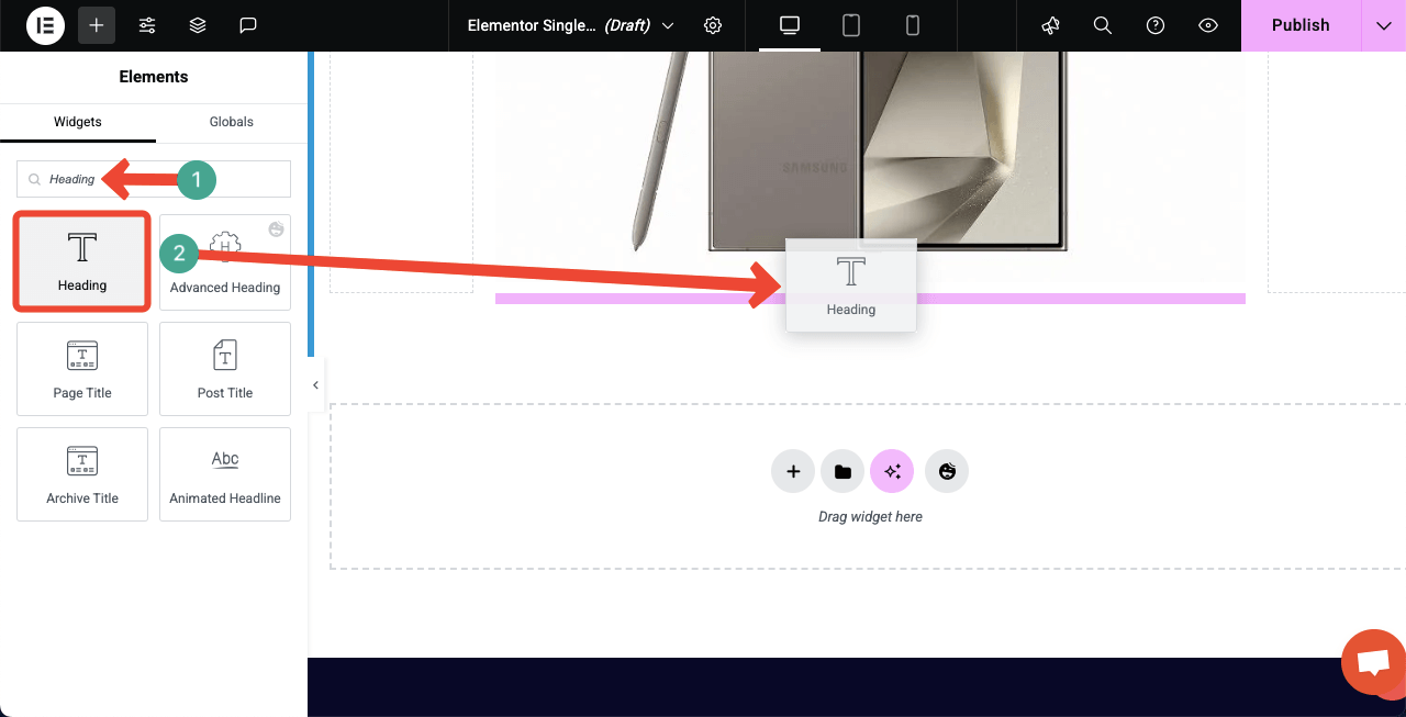 How to Create a Dynamic Web Page in WordPress with Elementor 25 Use the Heading widget