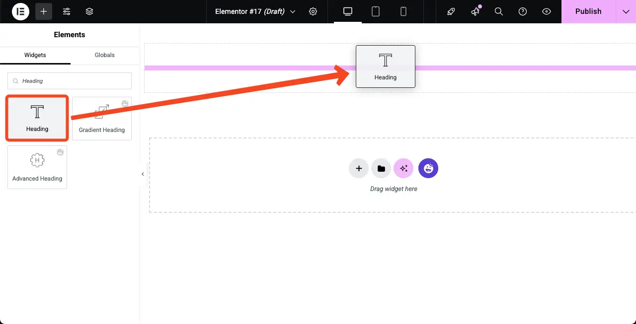 How to Create an Auto Scrolling Image Gallery in WordPress with Elementor 2 Write a title for the auto scrolling gallery section