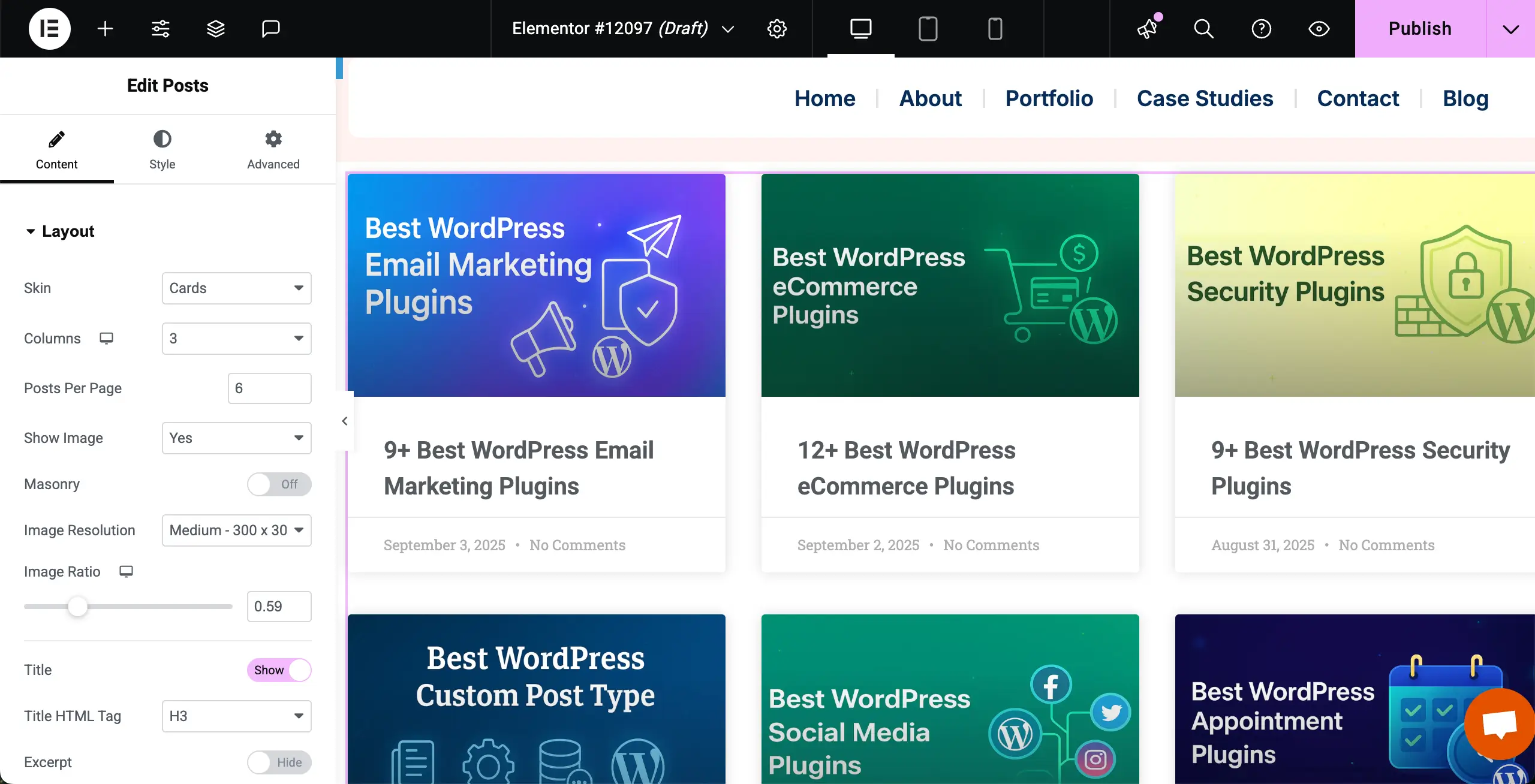 Stylize the Posts Widget