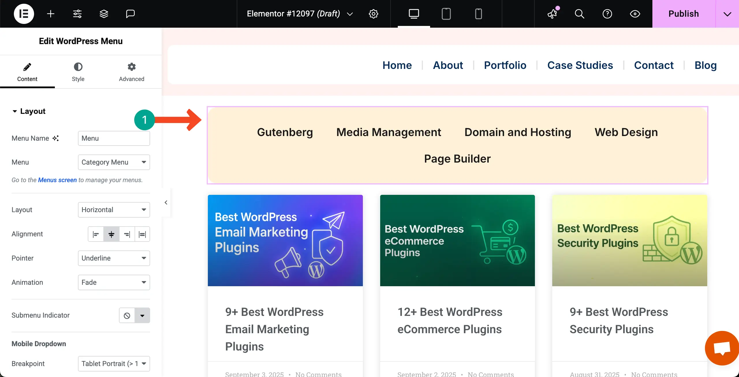 Stylize your Category Menu